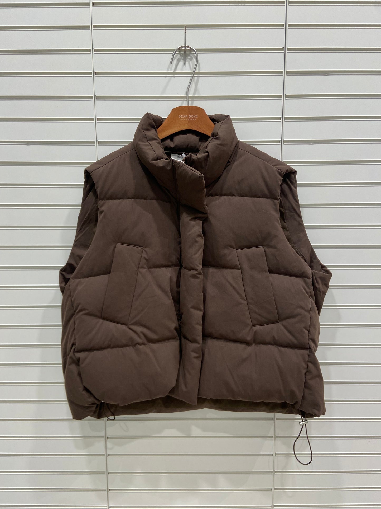 Chocolate Puffer Vest