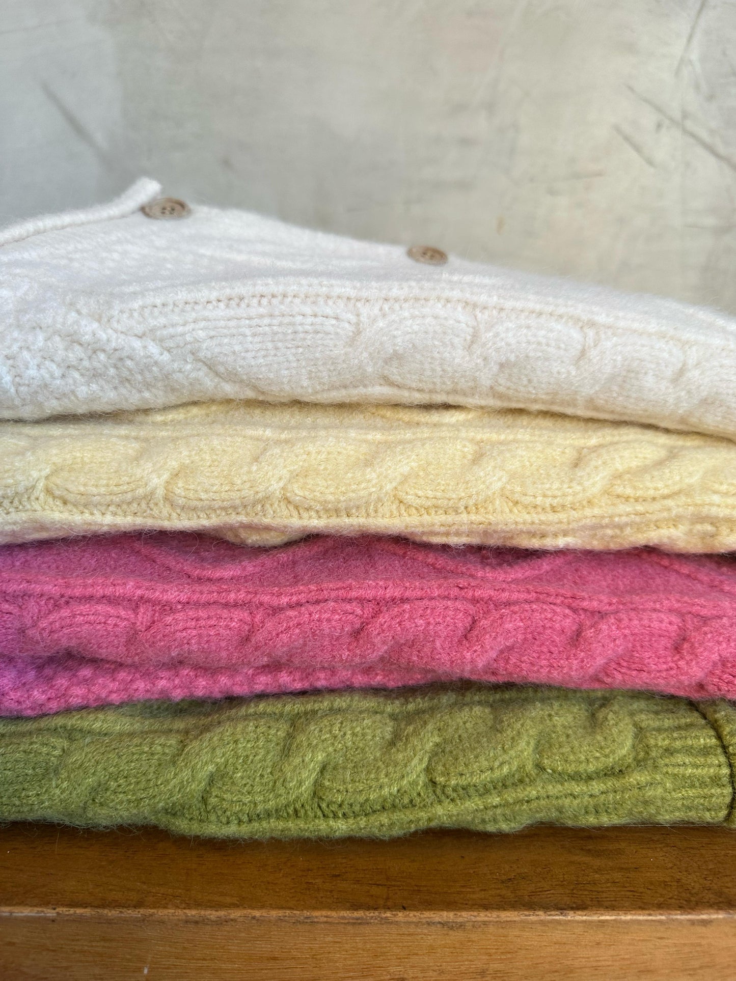 Chunky Wool Cable Knit Cardigan