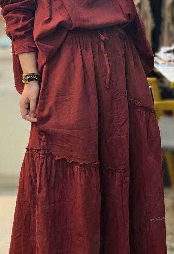 Cotton Maxi Skirt