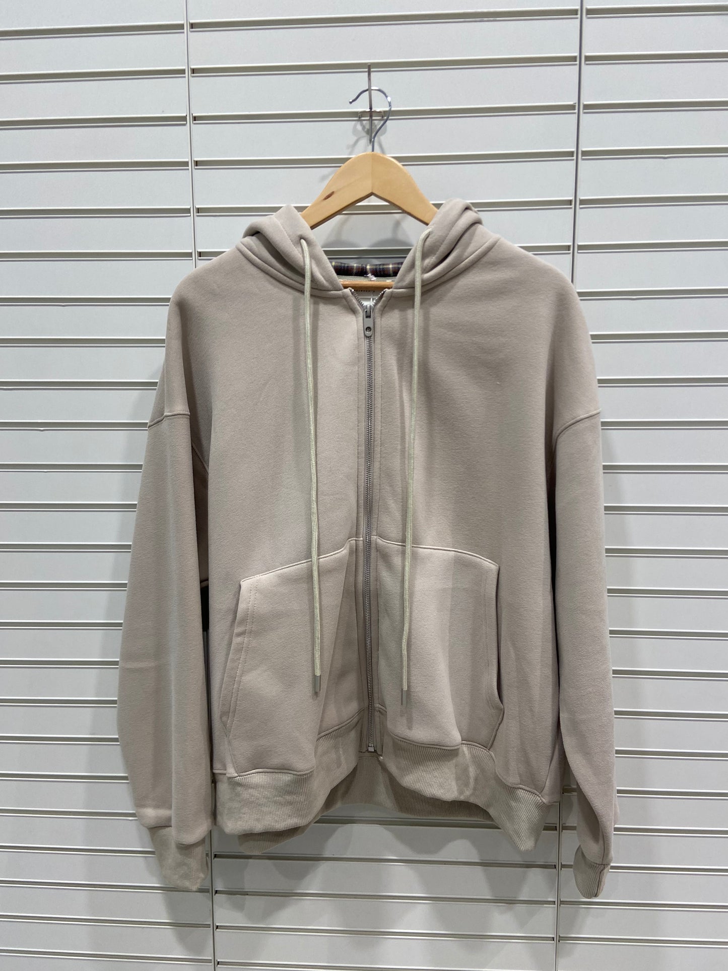 Beige Hoodie Jacket