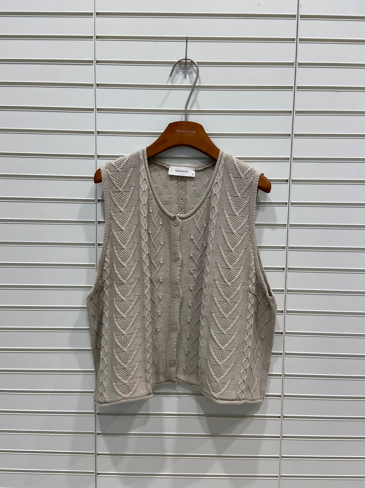 Molly Cotton Blend Knit Vest