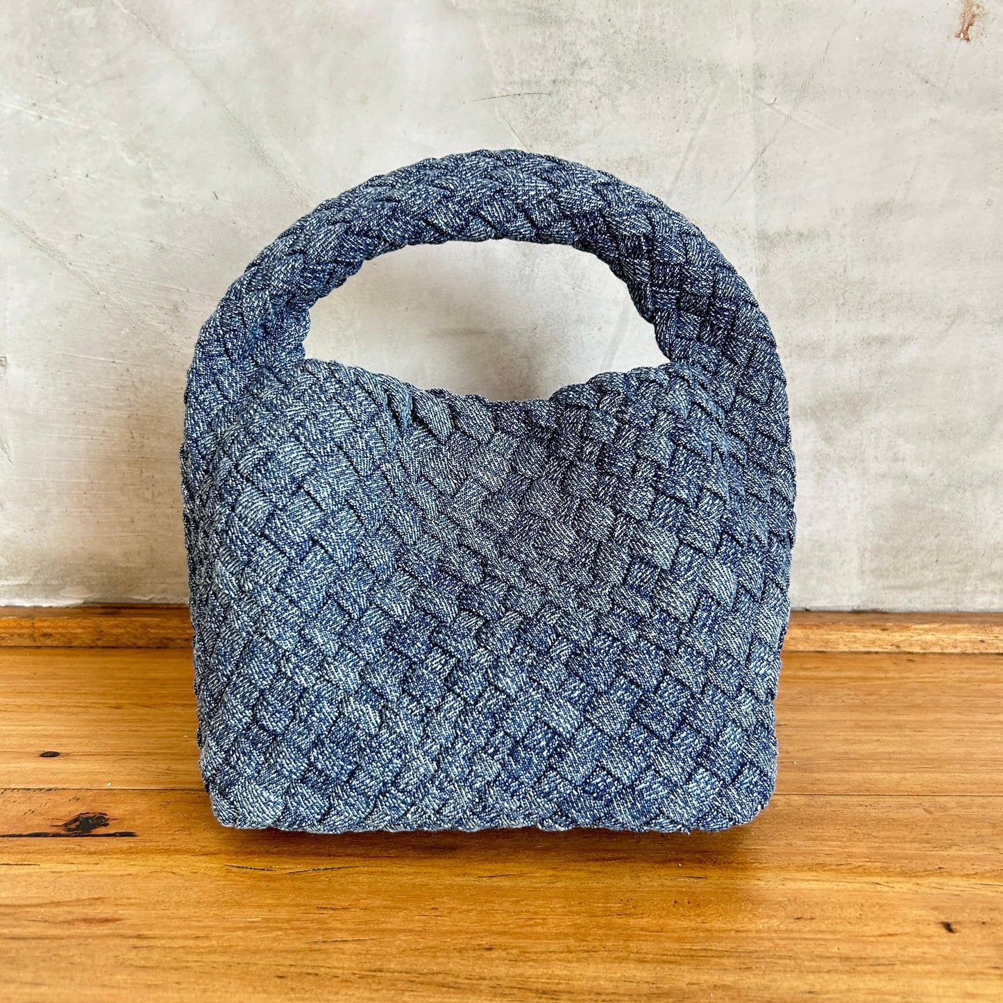 Premium Denim Hand Woven Bag