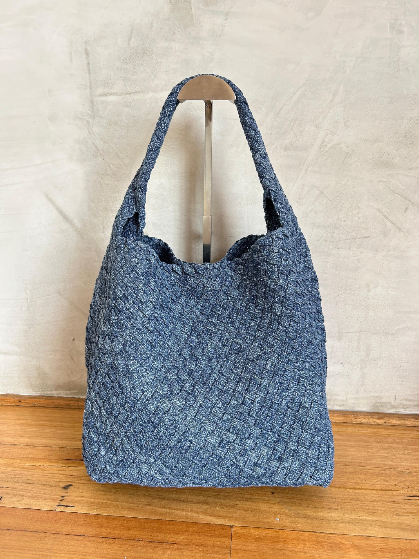 Premium Denim Hand Woven Bag