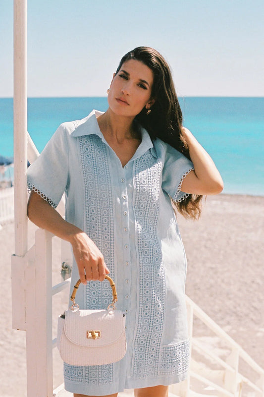 Vanessa Lace Panel Dress