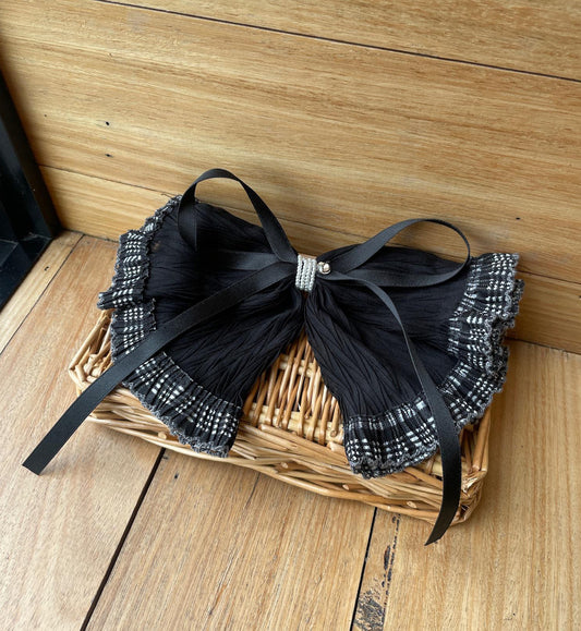 Black Bow Clip