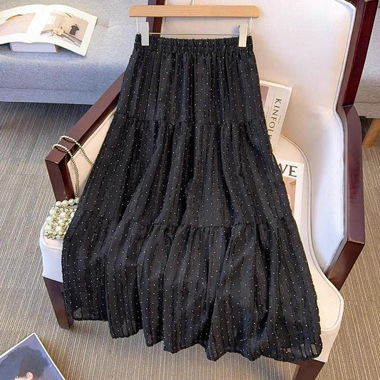 Black Tiered Sparkle Skirt