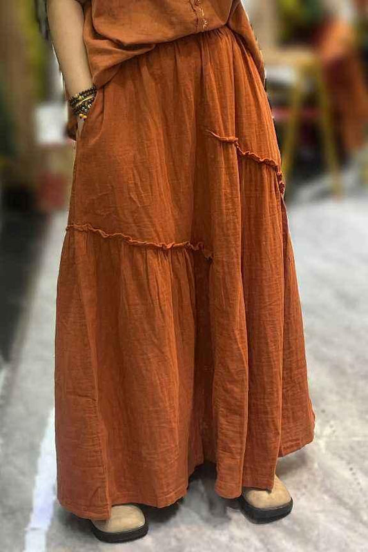 Cotton Maxi Skirt