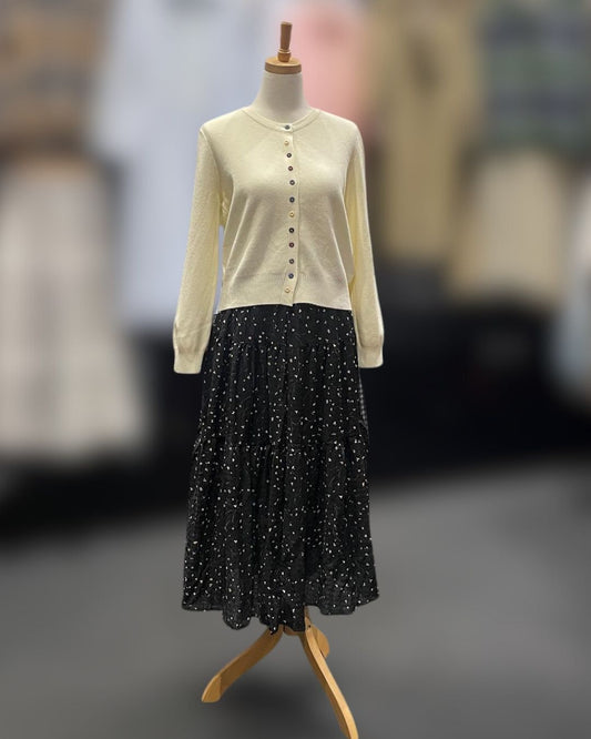 Classic Cream Knit Cardigan