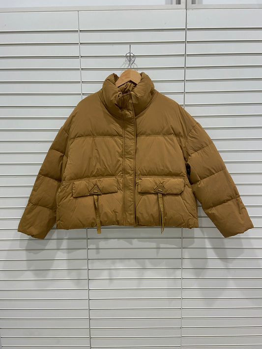 Ginger Feather Down Puffer Jacket