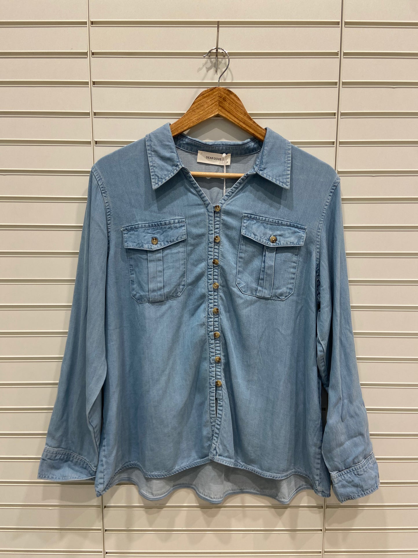 Gigi Light Wash Denim Shirt