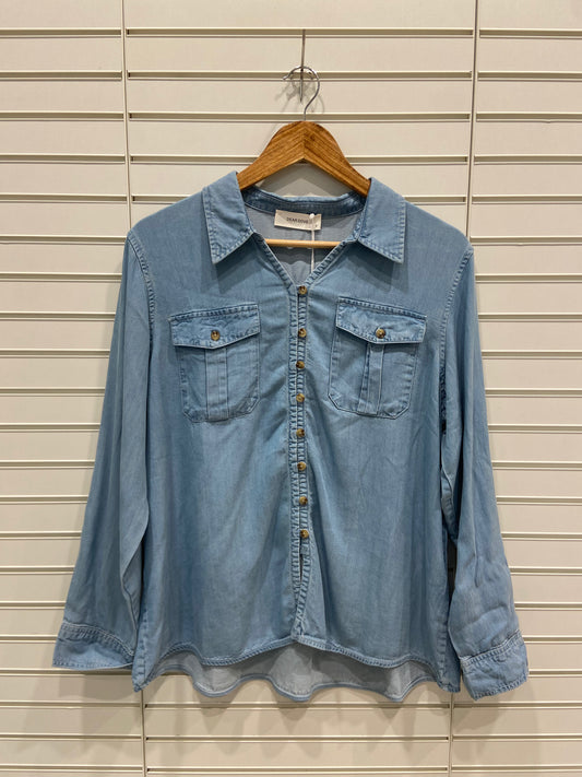 Gigi Light Wash Denim Shirt