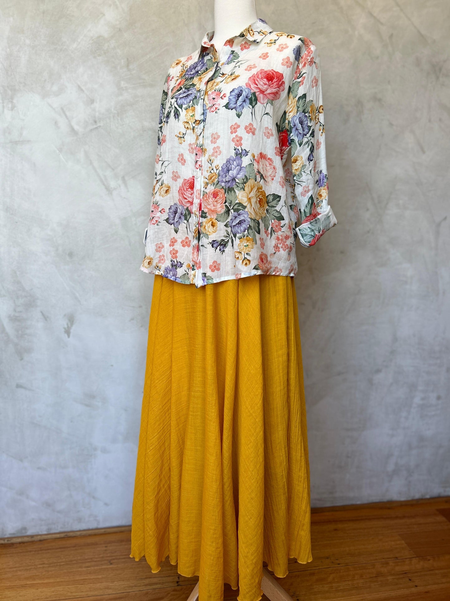 Floral Shirt - Ivory Meadow