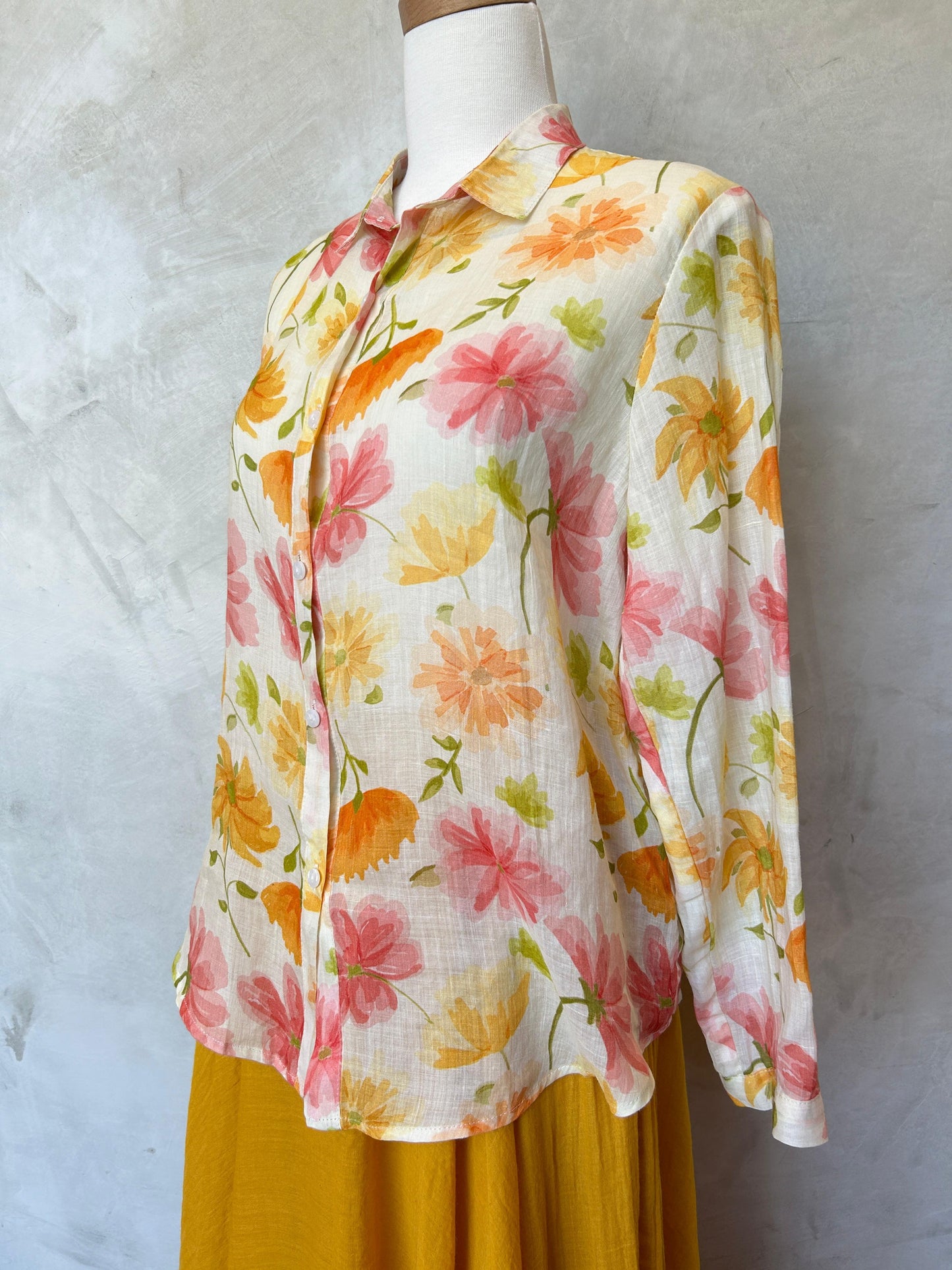 Floral Shirt - Rosewood Bloom