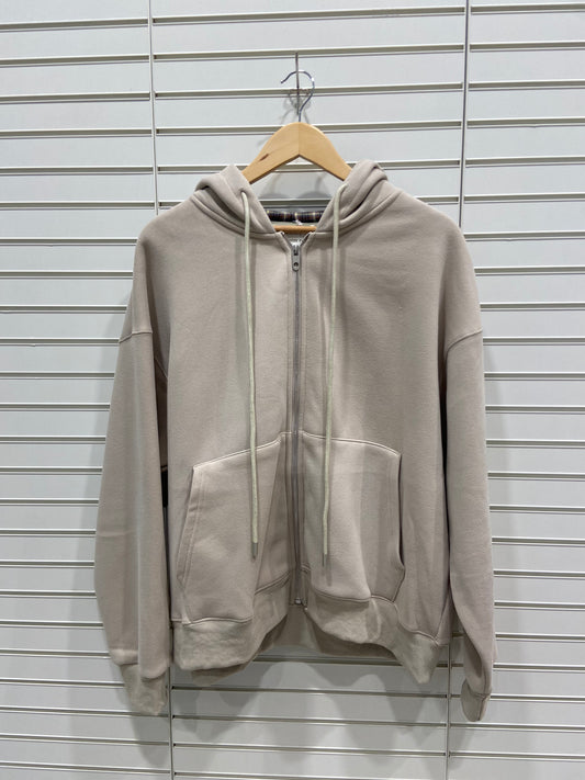 Beige Hoodie Jacket