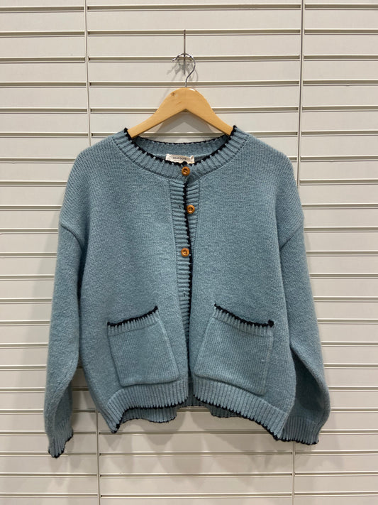 Brenda Cotton Blend Knit Cardigan