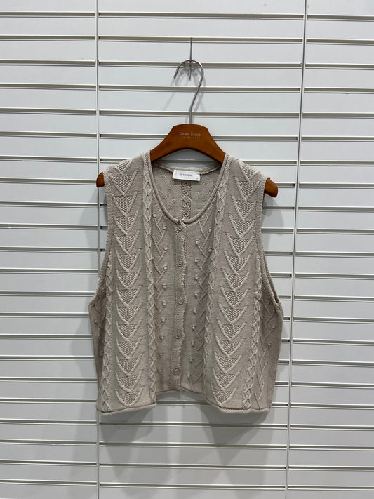 Molly Cotton Blend Knit Vest