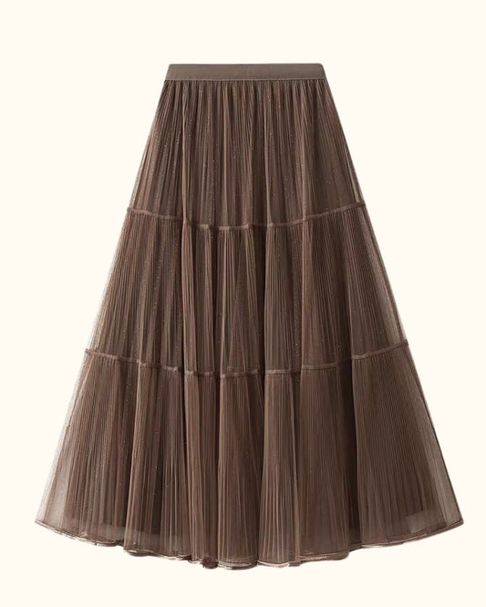 Pleated Tulle Skirt