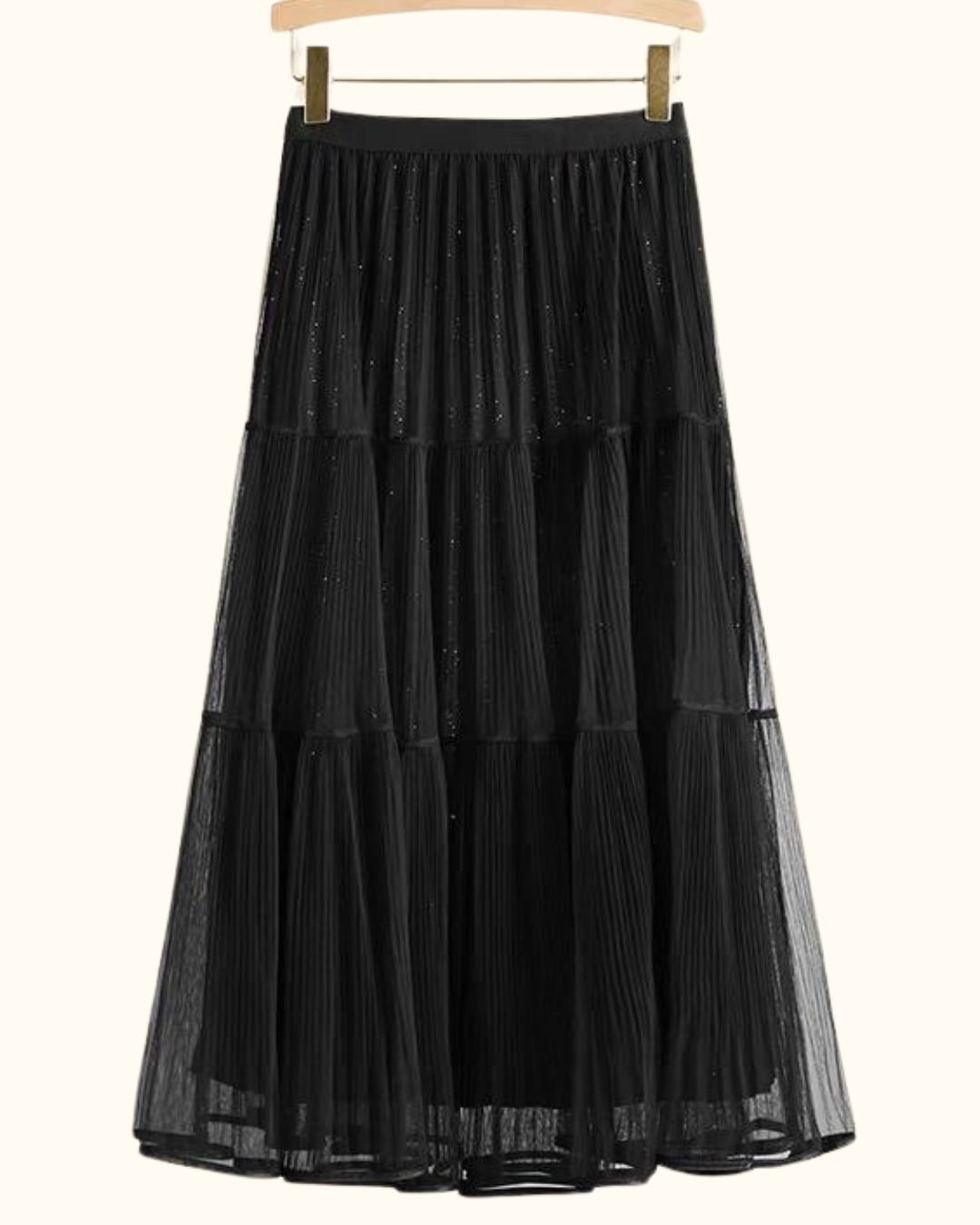 Pleated Tulle Skirt