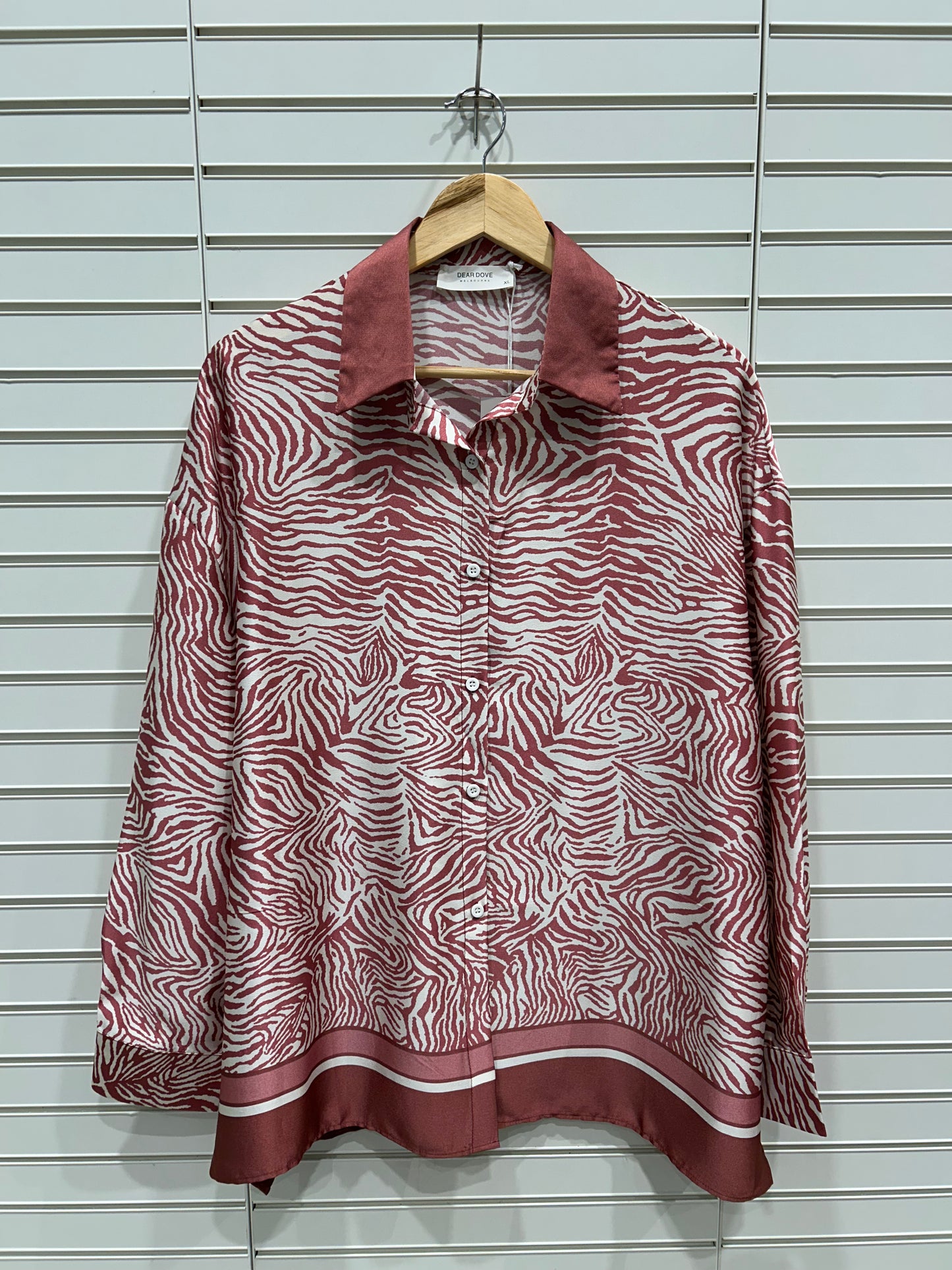 Zoe Zebra Silk Shirt