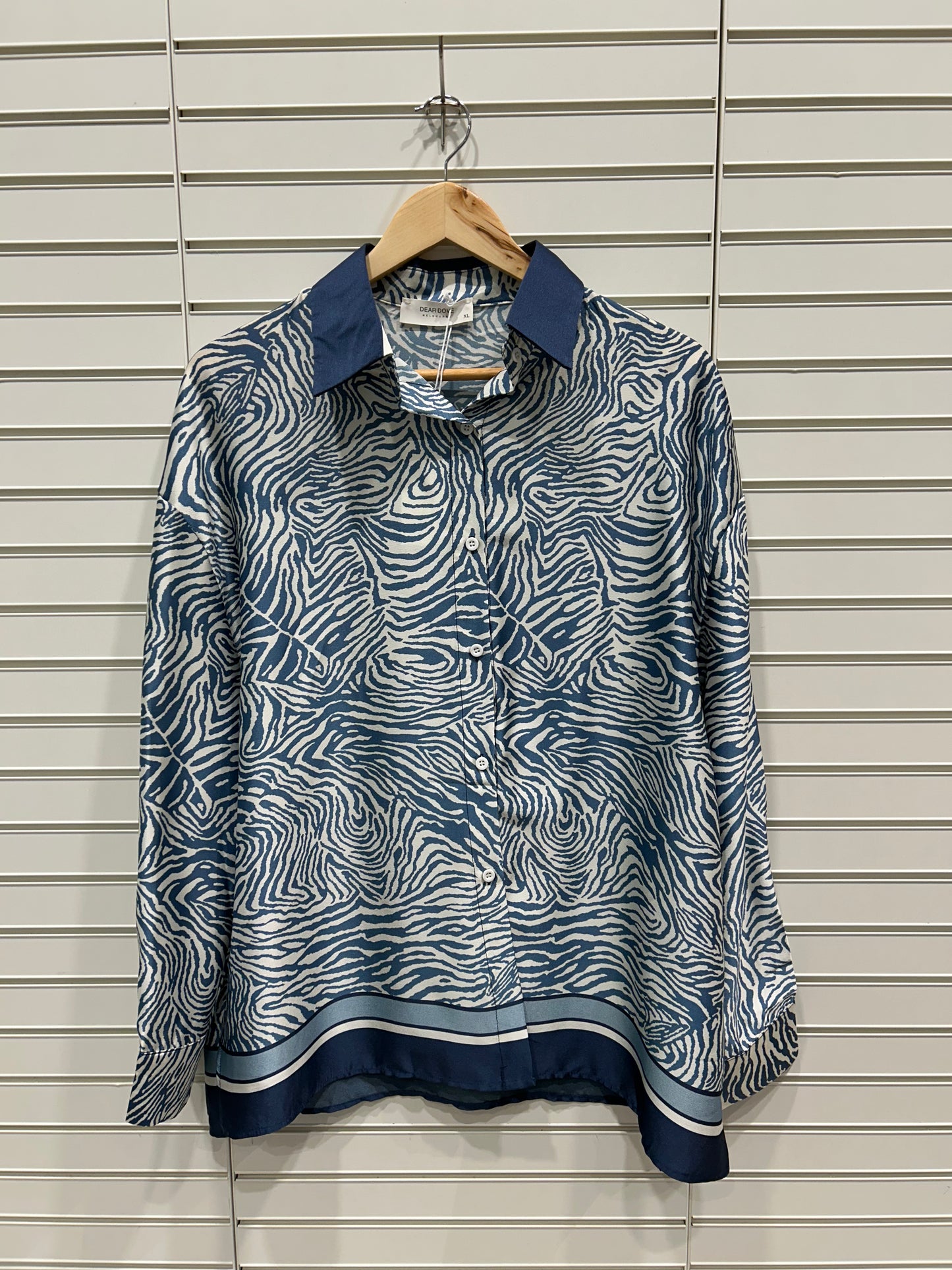 Zoe Zebra Silk Shirt